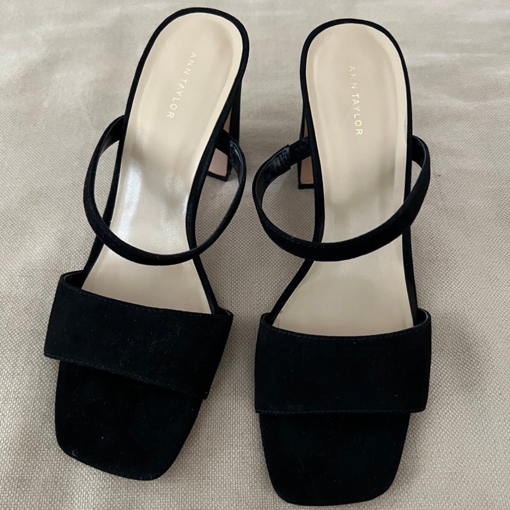 Ann Taylor open toe heels